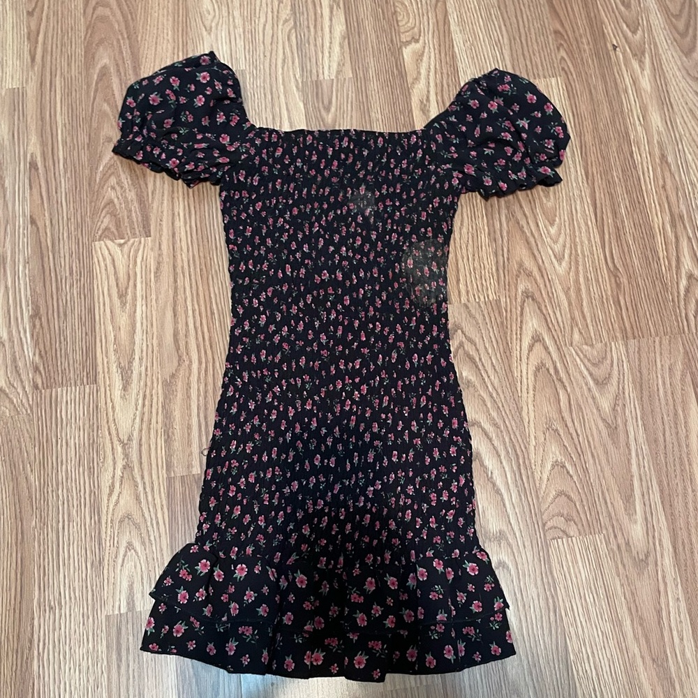 Forever 21 Black and Pink Floral Dress